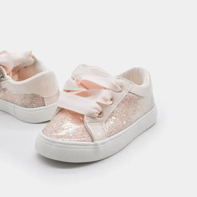 Mayoral Παιδικό Sneaker Κοριτσιού με Γκλίτερ σε Ροζ Απόχρωση
