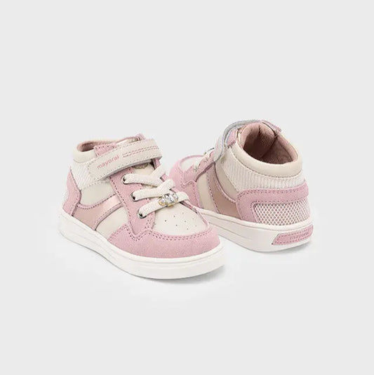 Mayoral Sneaker Ροζ Με Χράτς  