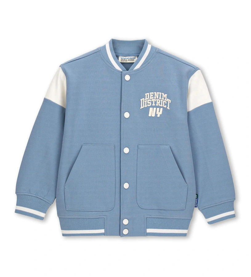 αγορίστικο σιέλ oversized βαμβακερό τζάκετ bomber Original Marines για αγόρια 5 έως 14 ετών.