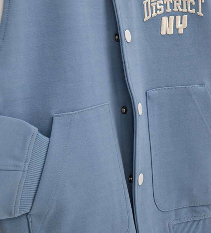 αγορίστικο σιέλ oversized βαμβακερό τζάκετ bomber Original Marines για αγόρια 5 έως 14 ετών.